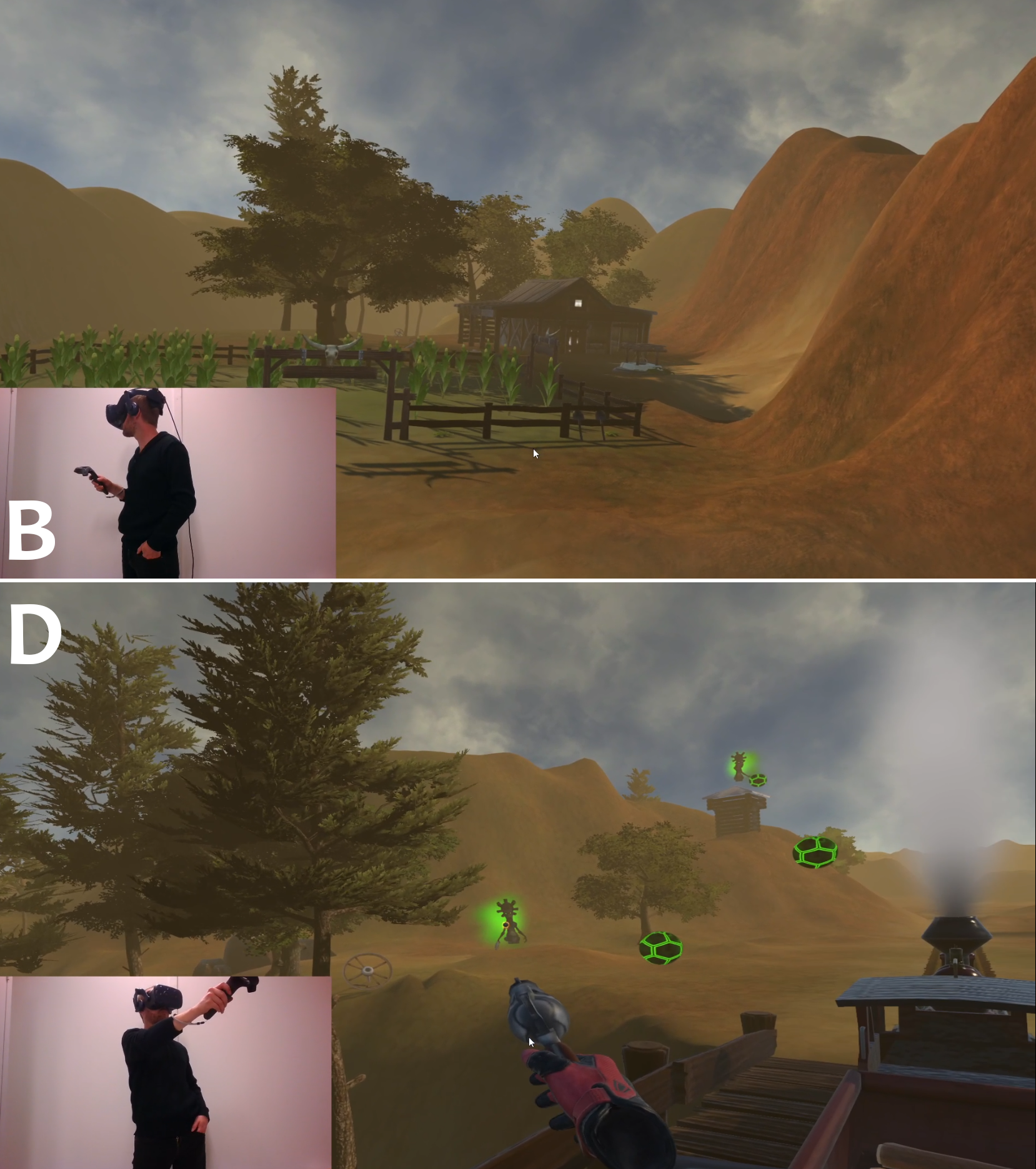 Virtual reality research environment